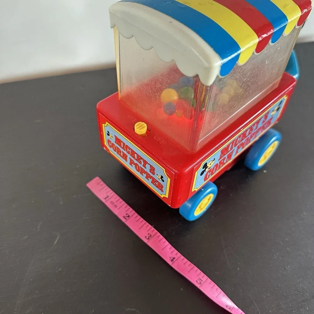 Vintage Mickey Mouse‎ Musical Corn Popper Toy Lights Up Only Disney